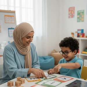 جلسة تقييم صعوبات تعلم